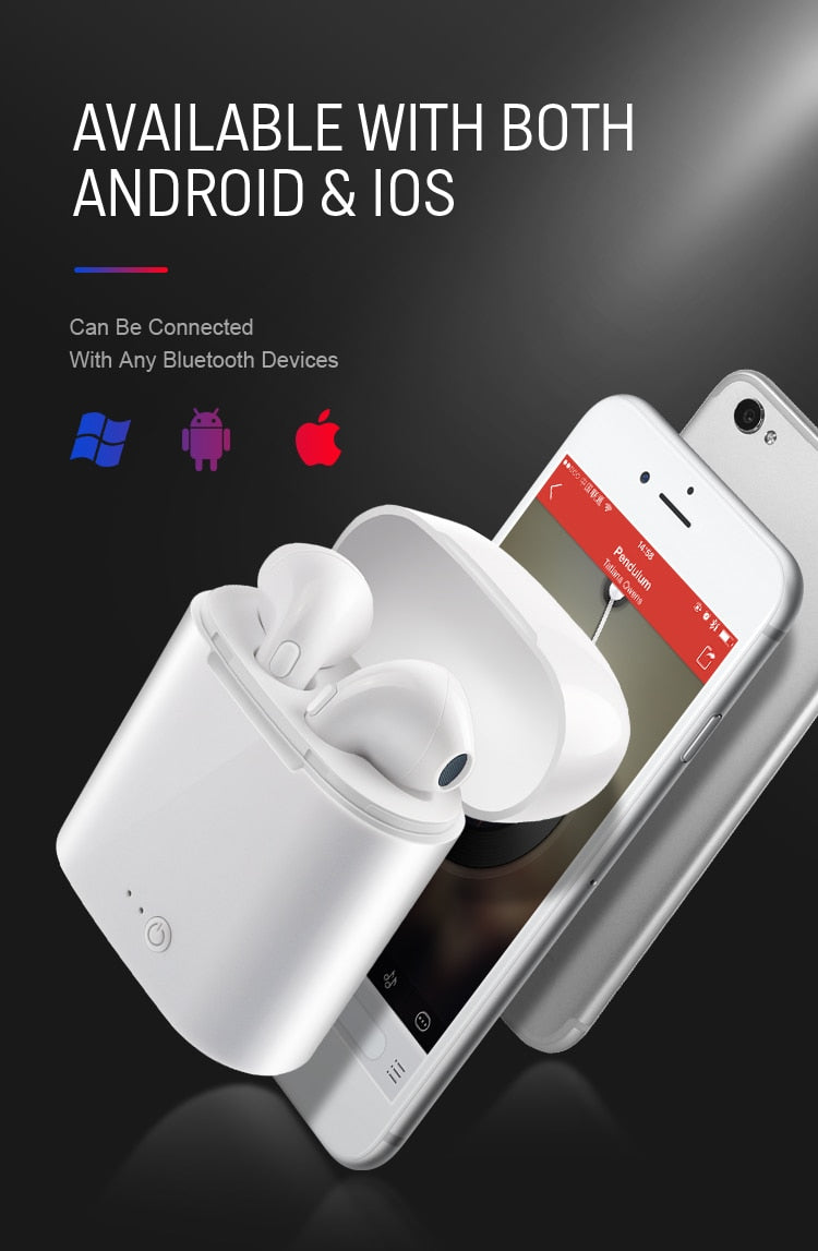 Wireless Bluetooth 5.0 Earbuds for iPhone & Android