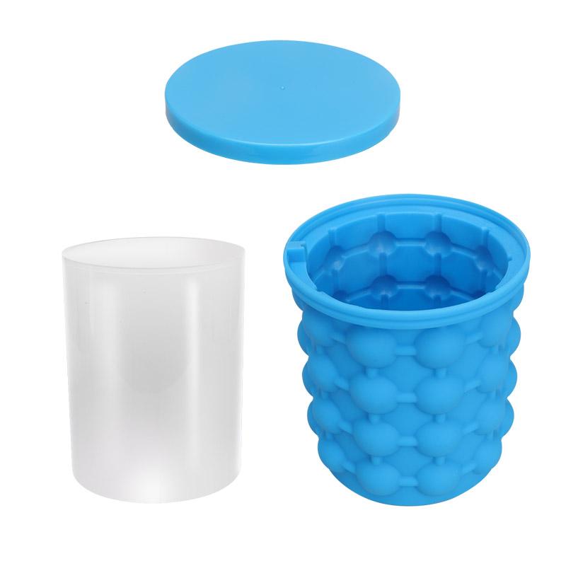 Ice Cube Maker Silicone Bucket for Parties & Picnics
