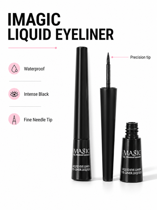 IMAGIC Waterproof Liquid Eyeliner Pen — All-Day Precision