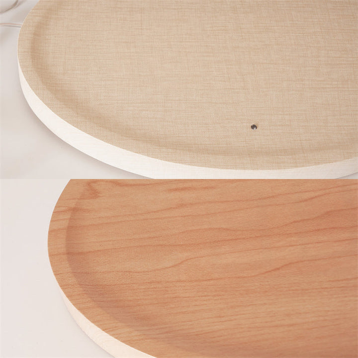 Wood-Look LED Wall Clock for Easy Roomwide Time Reading