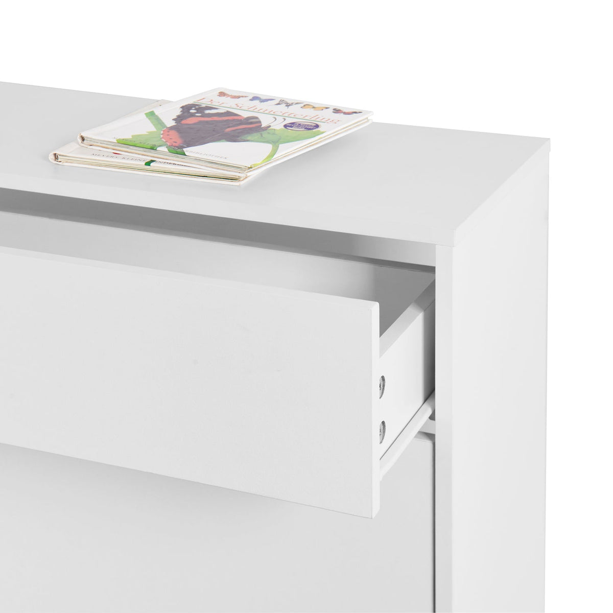 Hidden Shoe Cabinet with Flip-Down Drawers for Entryways