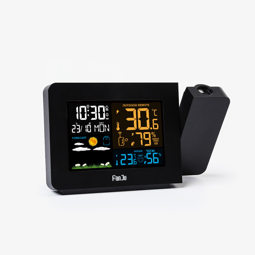 Projection Weather Station Alarm Clock for Night Viewing