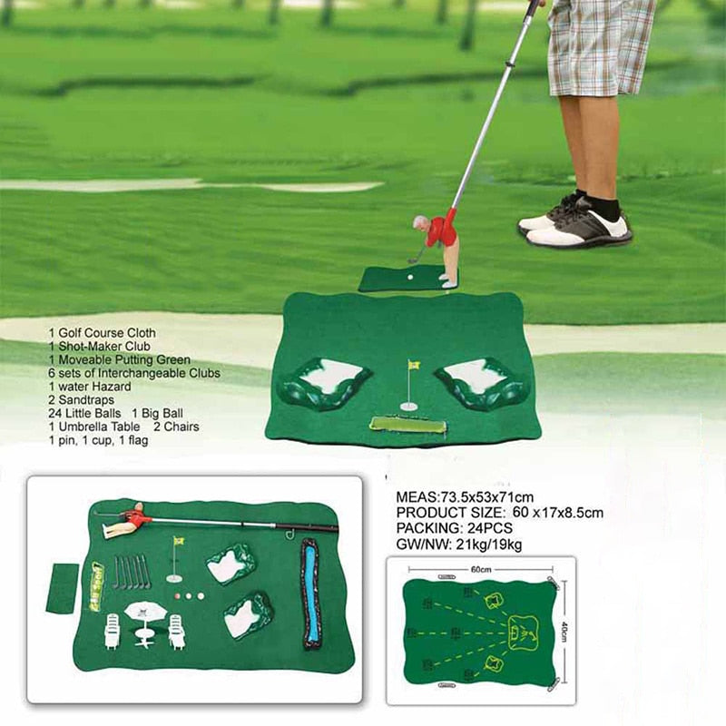 Indoor Mini Golf Game Set for Kids and Family Play