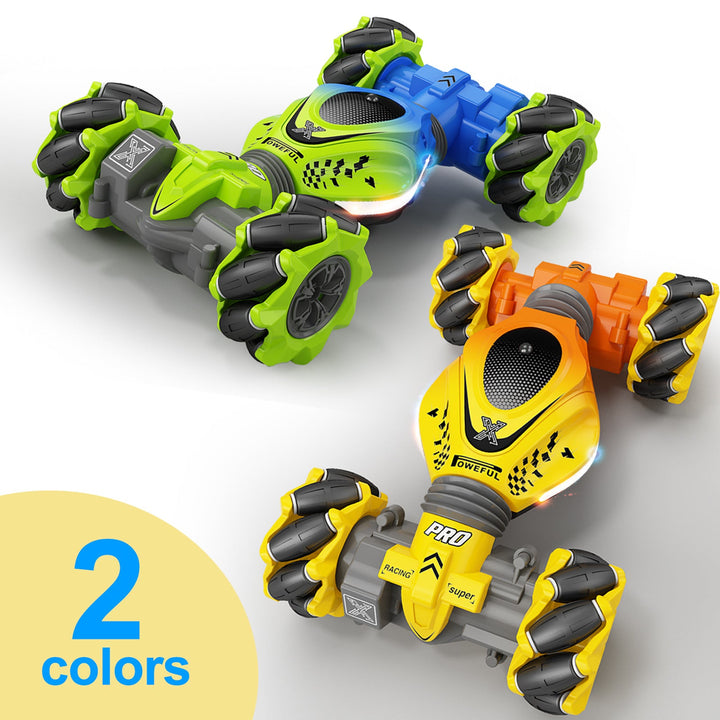 Remote Control Stunt Car With Double-Sided Twists