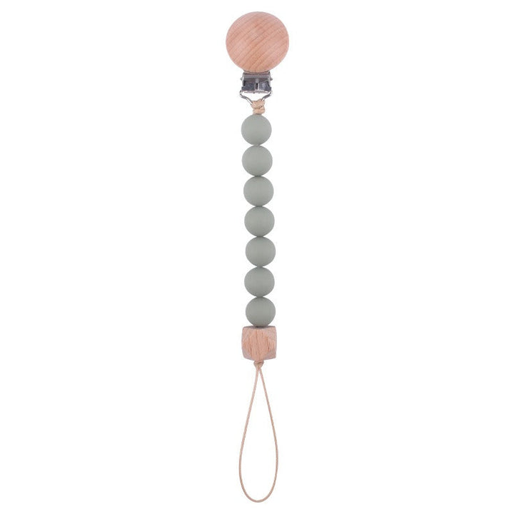 Beech Wood Pacifier Clip for Easy Pacifier Access