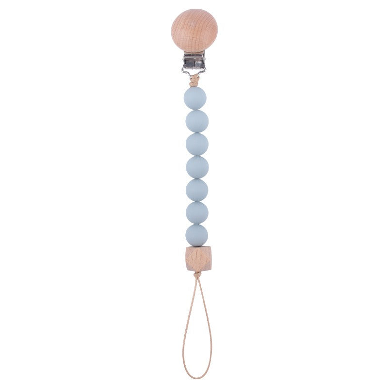 Beech Wood Pacifier Clip for Easy Pacifier Access
