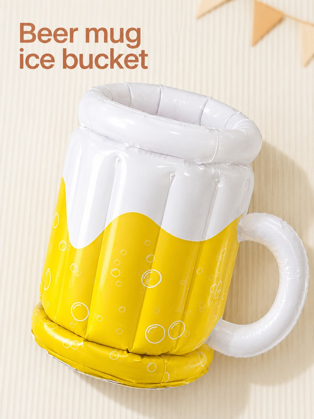 Inflatable Beer Mug Ice Bucket for Summer Pool Parties