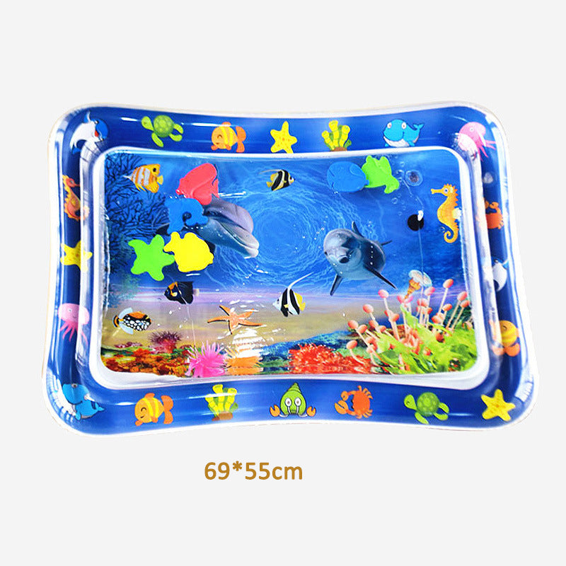 Water Tummy Time Mat for Baby Reaching & Crawling