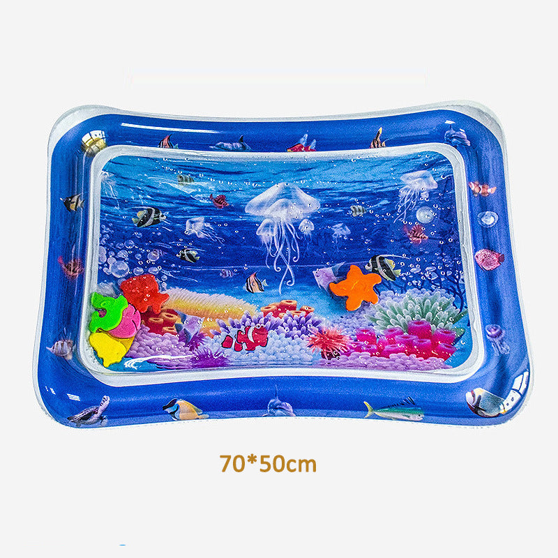 Water Tummy Time Mat for Baby Reaching & Crawling