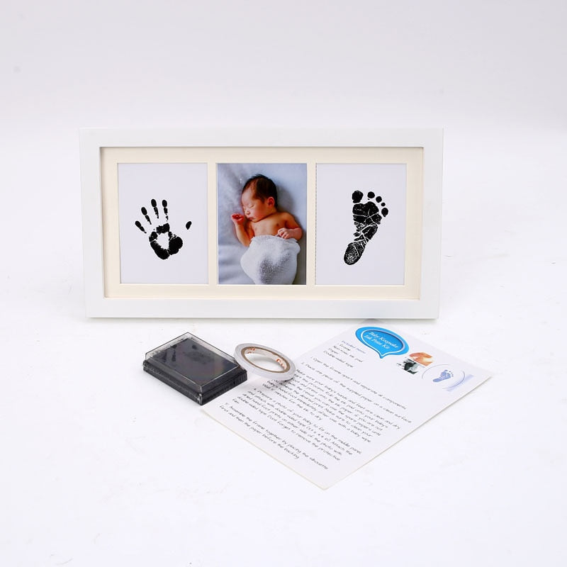 Baby Handprint Footprint Photo Frame Keepsake Display