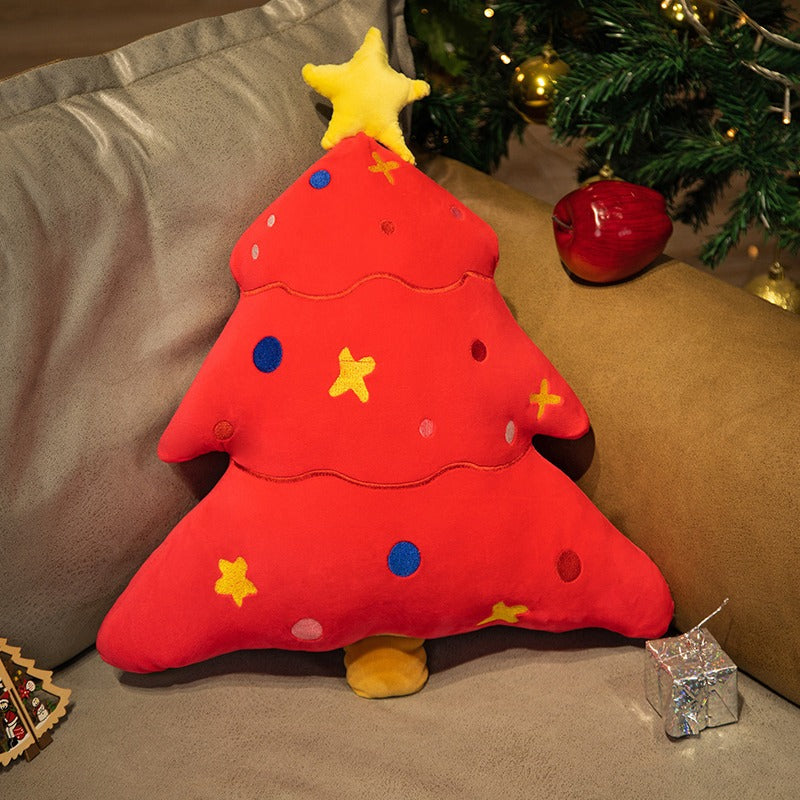 Christmas Tree Pillow Cushion for Cozy Holiday Decor