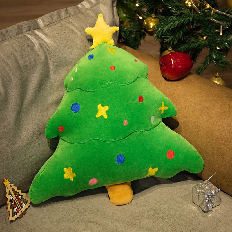 Christmas Tree Pillow Cushion for Cozy Holiday Decor