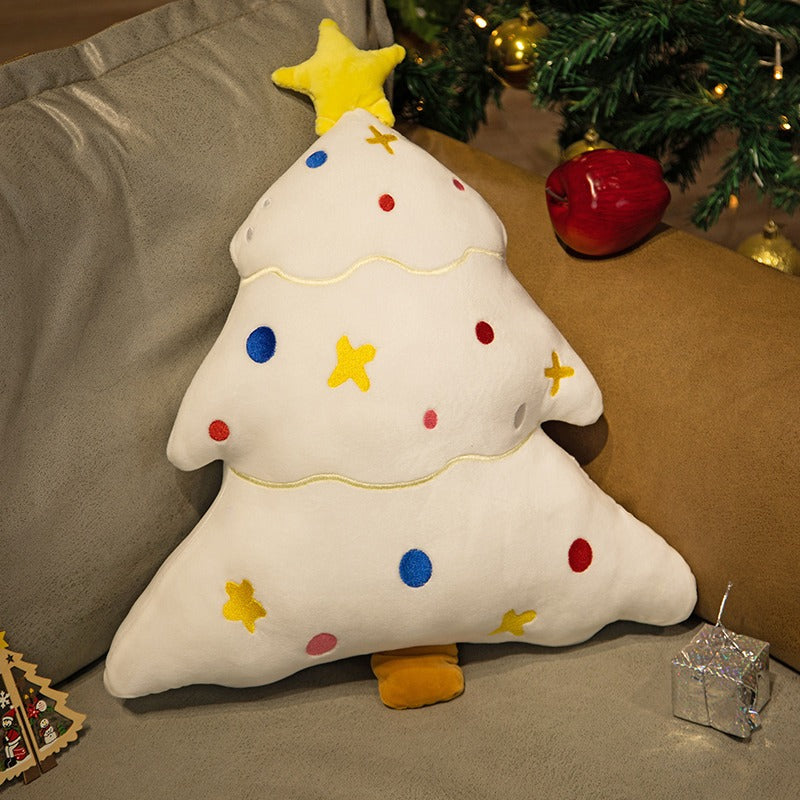 Christmas Tree Pillow Cushion for Cozy Holiday Decor
