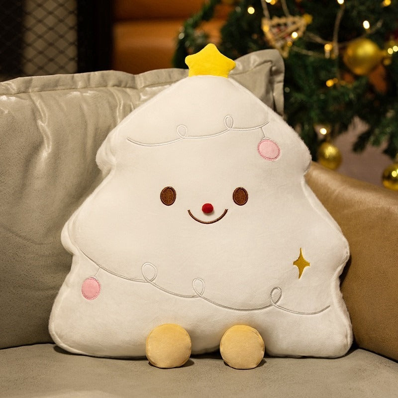 Christmas Tree Pillow Cushion for Cozy Holiday Decor