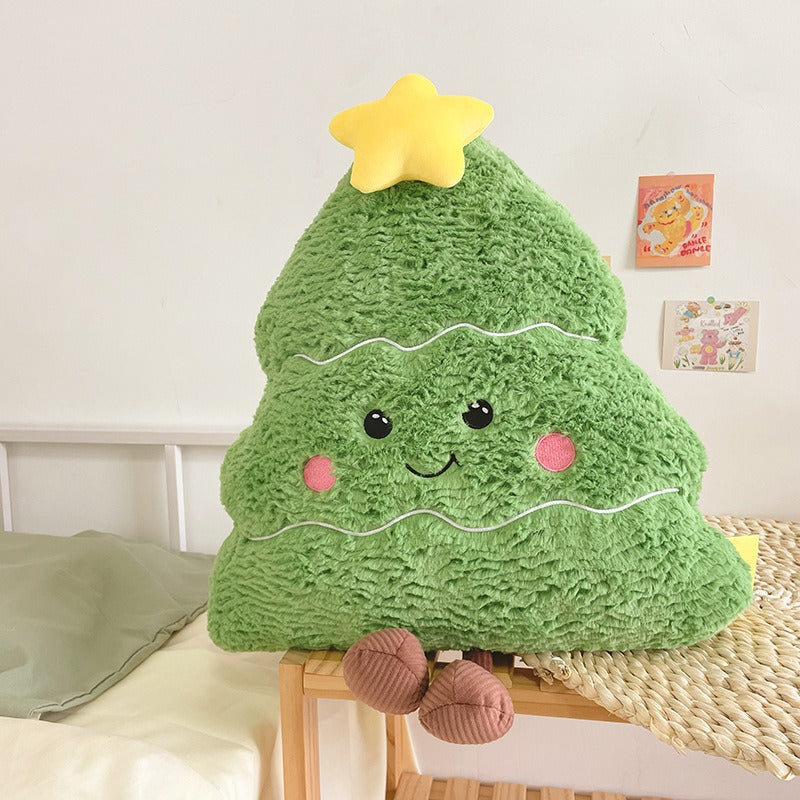 Christmas Tree Pillow Cushion for Cozy Holiday Decor