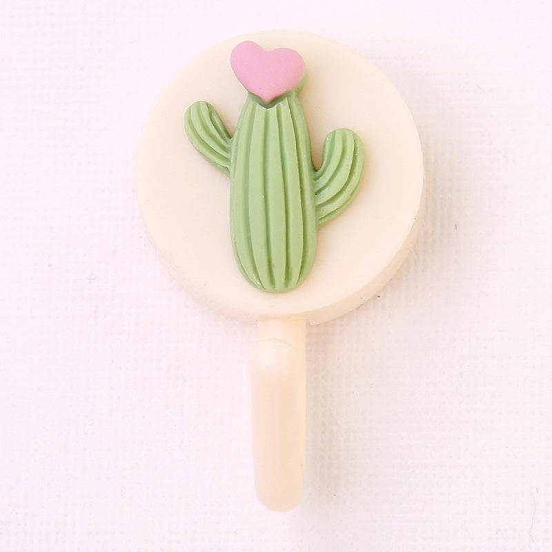 Cute Cartoon Wall Hooks: Nail-Free Adhesive Door Hooks