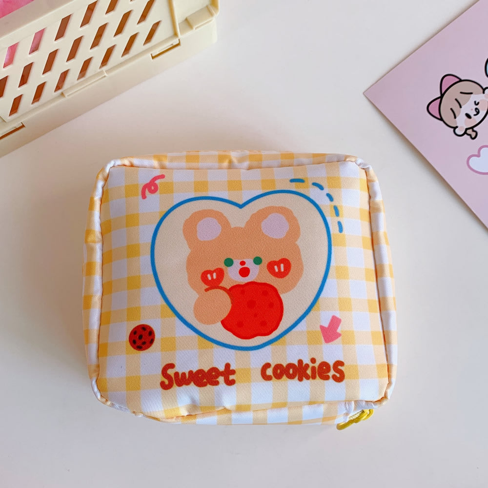 Cute Sanitary Napkin Storage Bag for Students & Travel