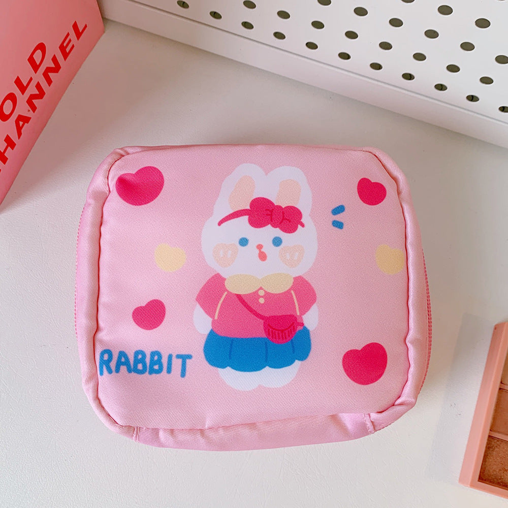 Cute Sanitary Napkin Storage Bag for Students & Travel