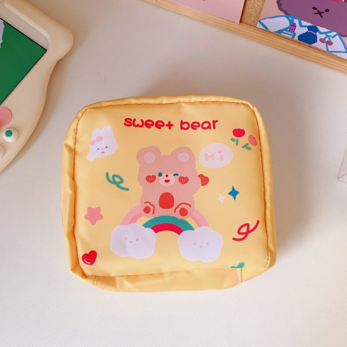 Cute Sanitary Napkin Storage Bag for Students & Travel