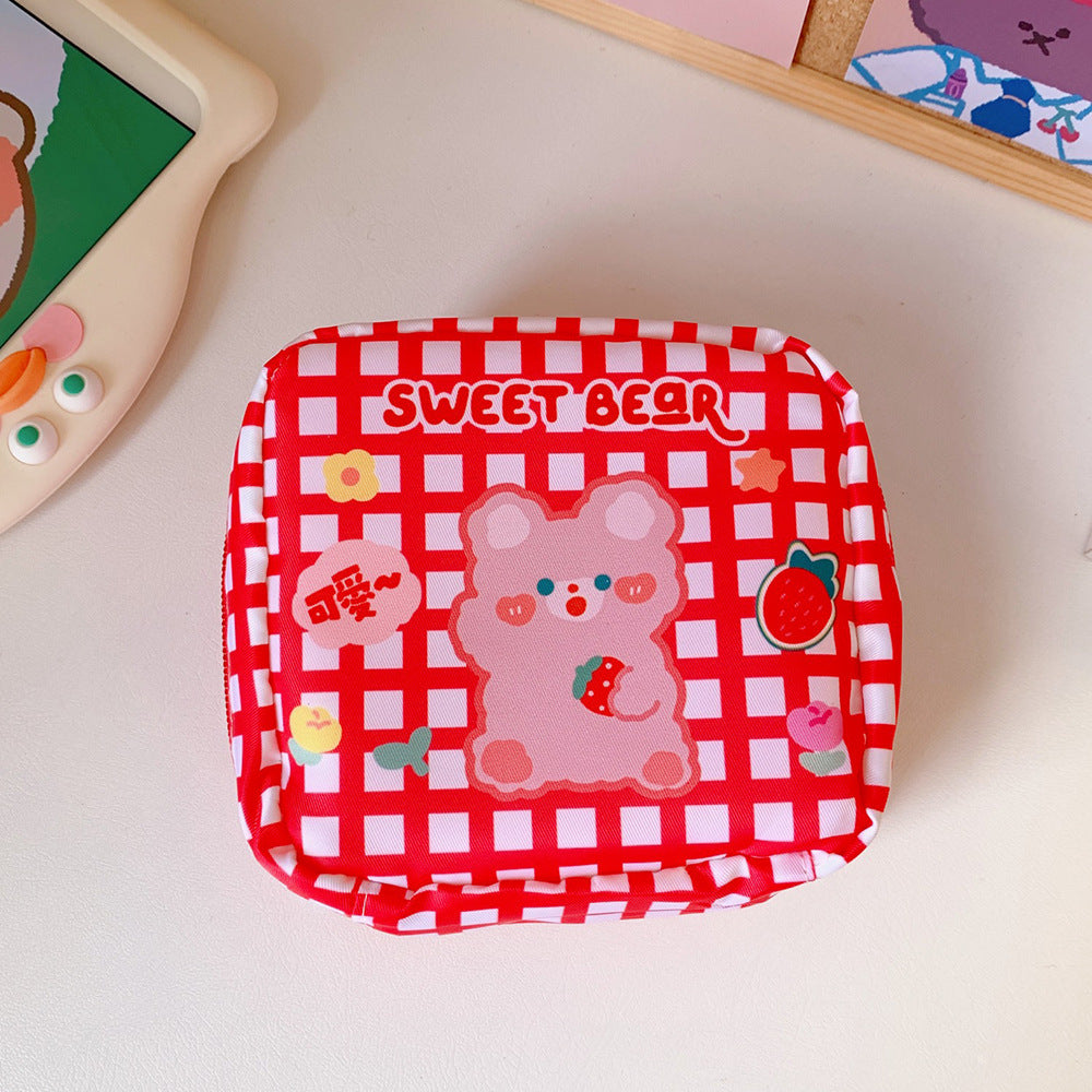 Cute Sanitary Napkin Storage Bag for Students & Travel