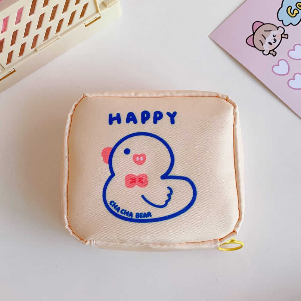 Cute Sanitary Napkin Storage Bag for Students & Travel