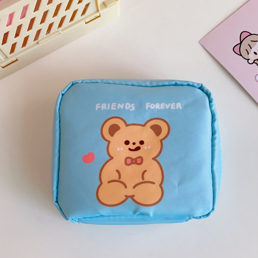 Cute Sanitary Napkin Storage Bag for Students & Travel