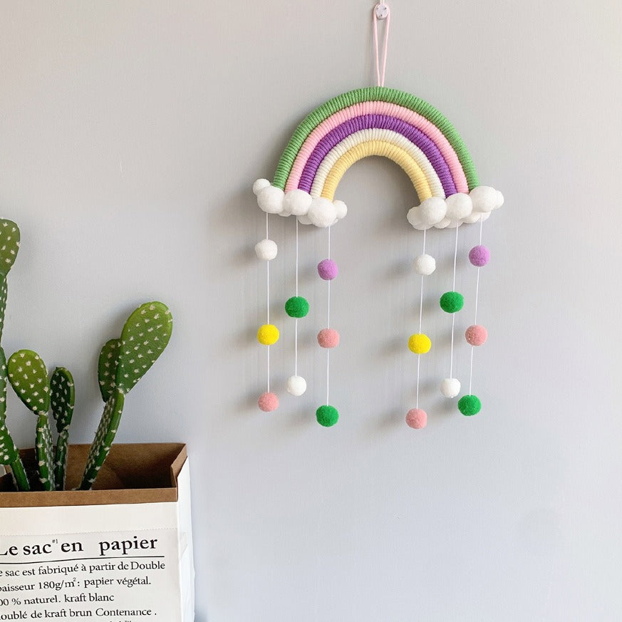 Rainbow Wall Hanging Nursery Decor for Cheerful Rooms