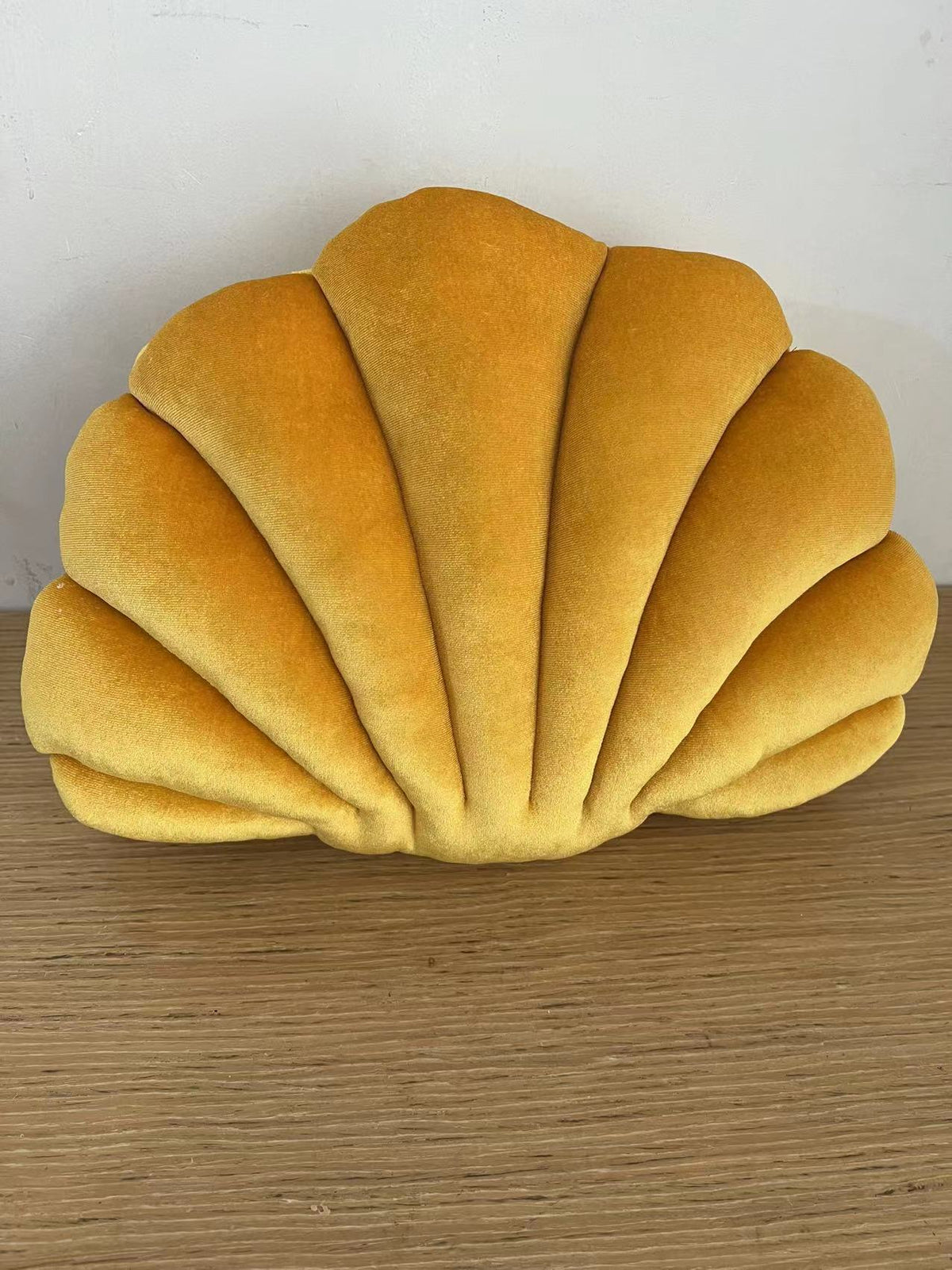 Sculptural Shell Cushion for Colorful Sofa Room Decor