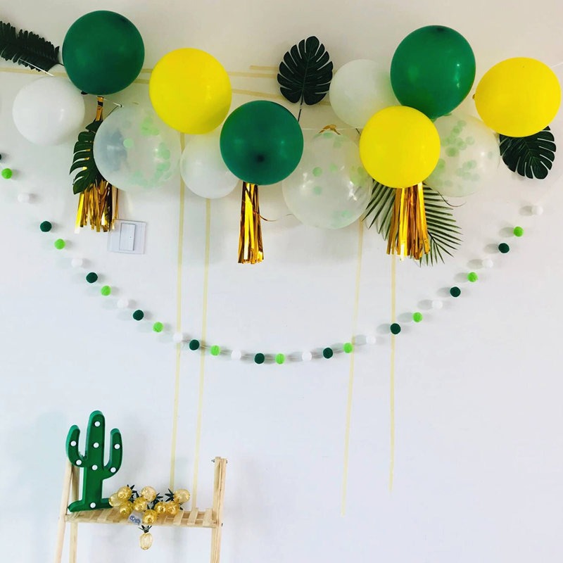Felt Ball Garland for Cozy Nordic Room & Party Decor