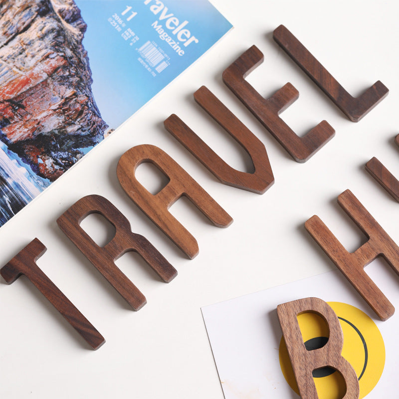 Solid Wood Monogram Letters for Warm Custom Home Decor