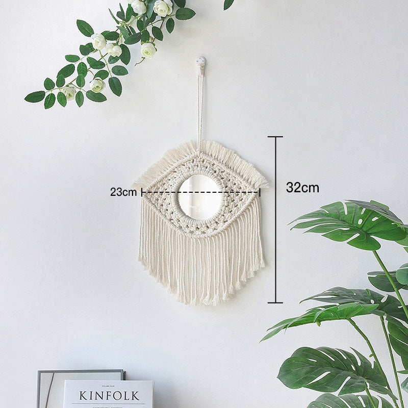 Bohemian Macramé Mirror for Warm, Textured Wall Decor
