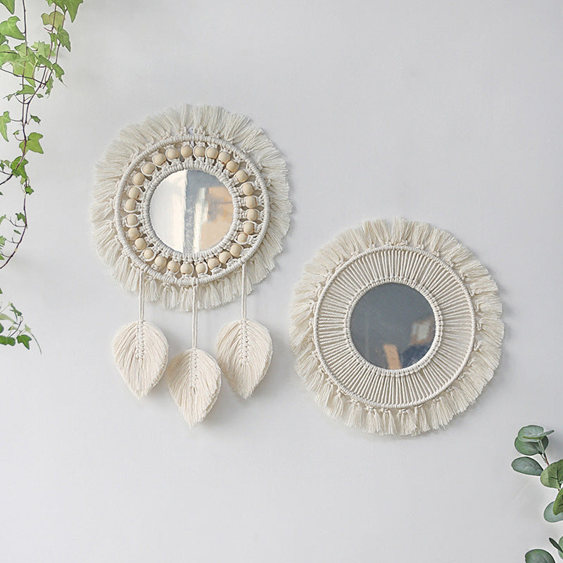 Bohemian Macramé Mirror for Warm, Textured Wall Decor