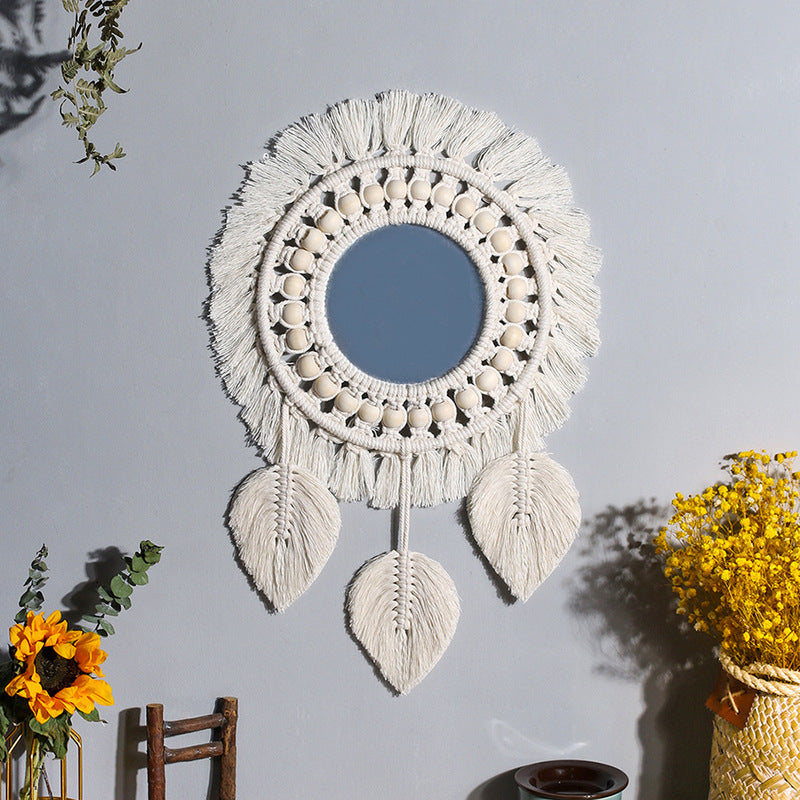 Bohemian Macramé Mirror for Warm, Textured Wall Decor