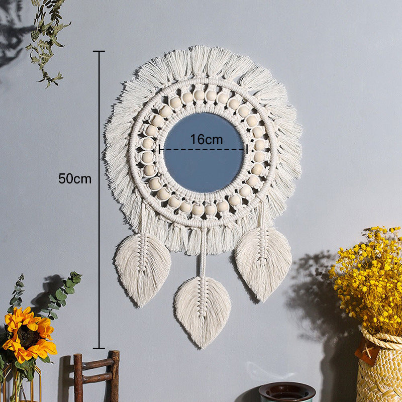 Bohemian Macramé Mirror for Warm, Textured Wall Decor