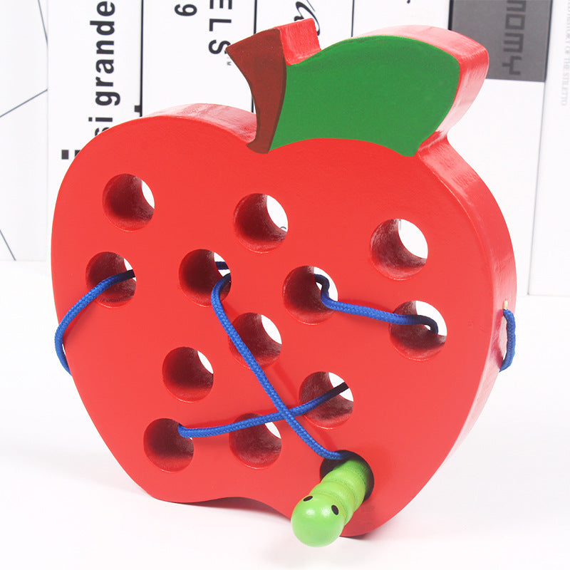 Wooden Threading Toy for Fine Motor Skills & Play