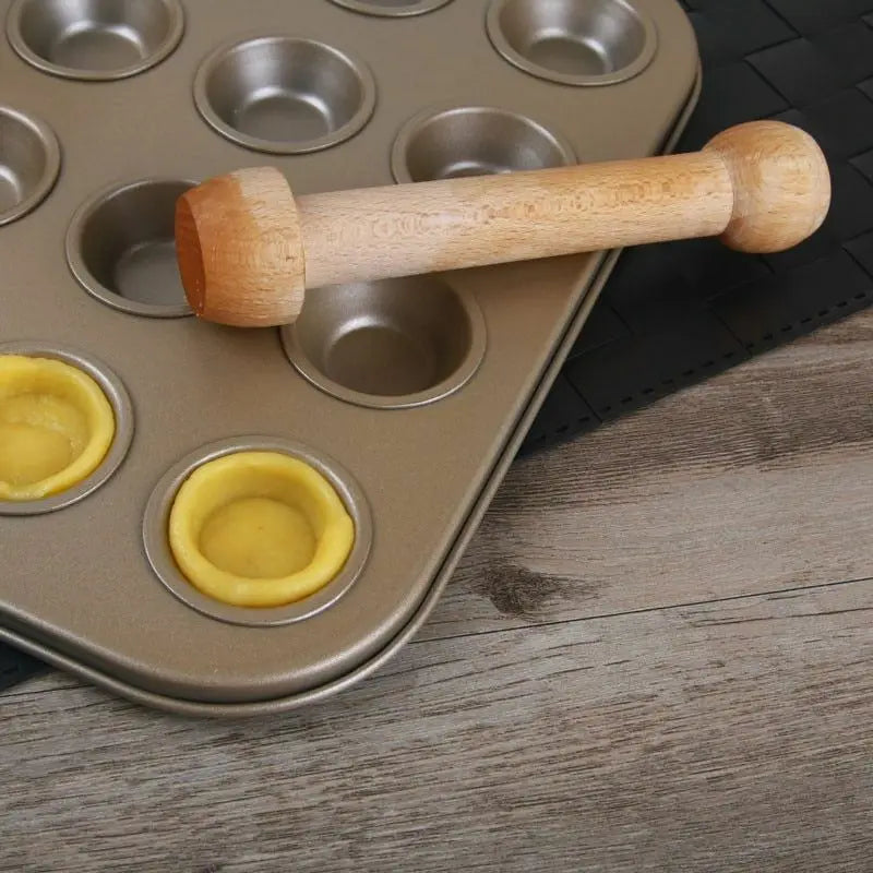 Wooden Tart Shell Molder for Egg Tarts and Mini Pies