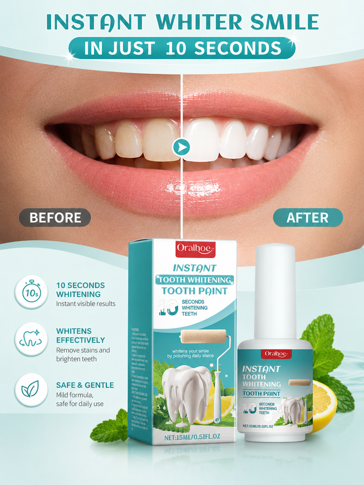 Teeth Whitening Paint – Instant 10-Second Stain Removal