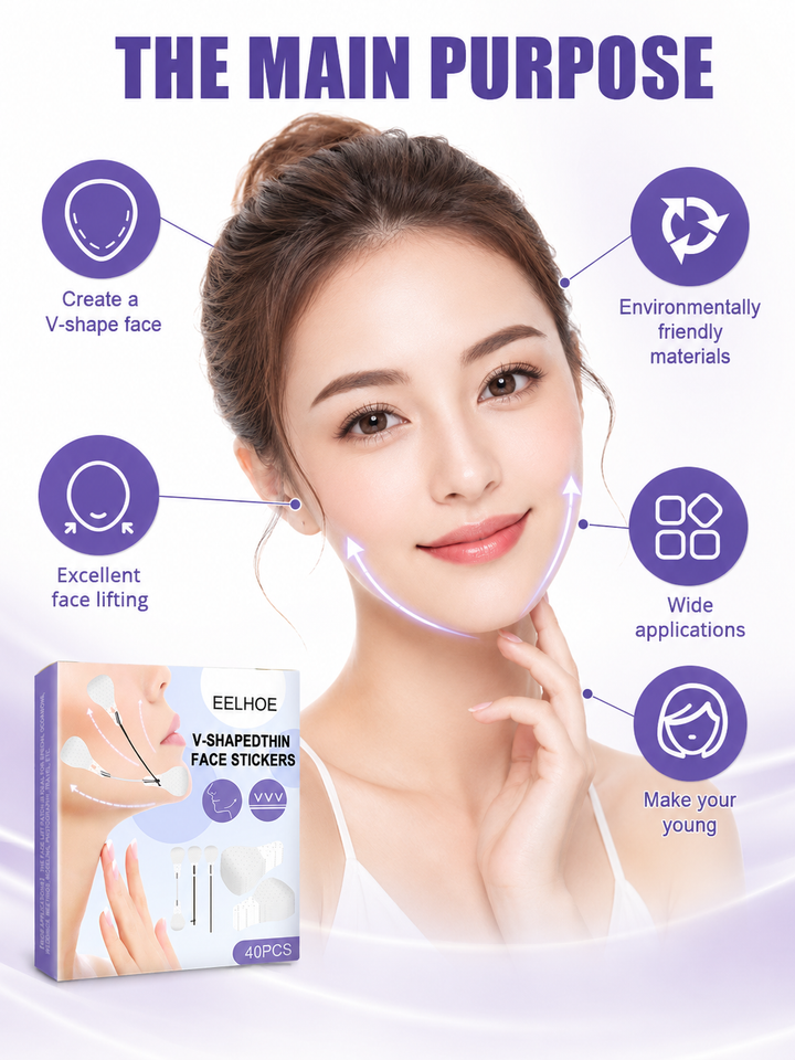 Instant V-Lift Face Stickers — Firmer, Slimmer Jawline