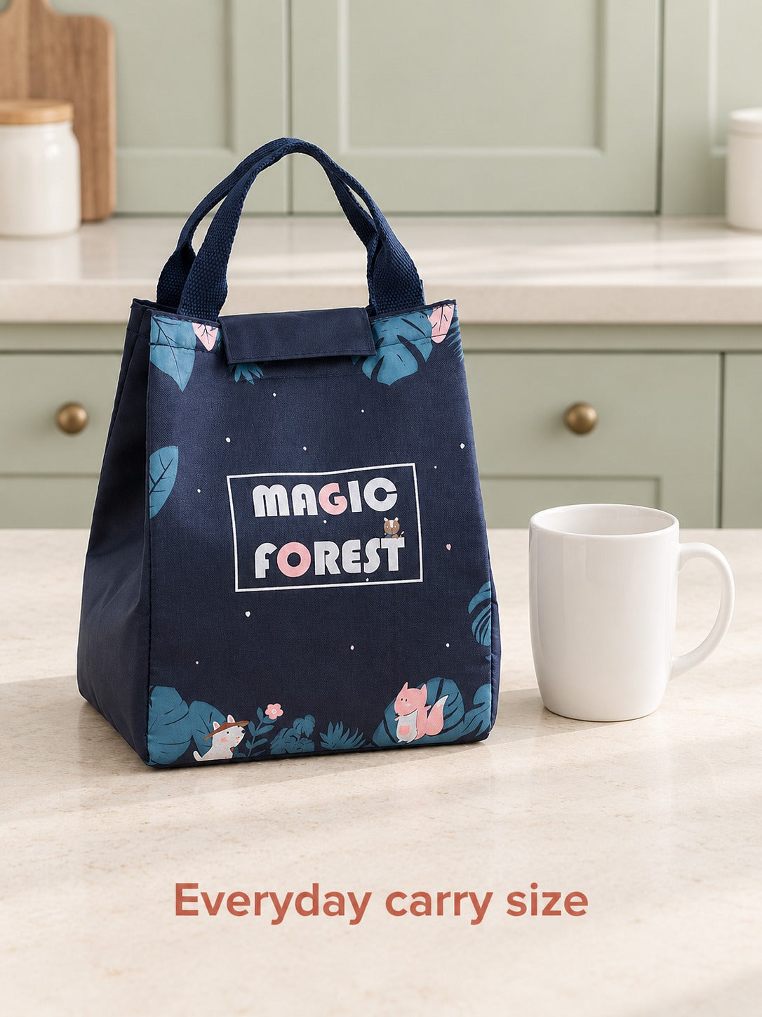 Insulated Lunch Bag with Foil Lining, Unicorn Print