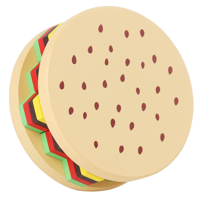 Wooden Stacking Puzzle Toy for Hand-Eye Coordination