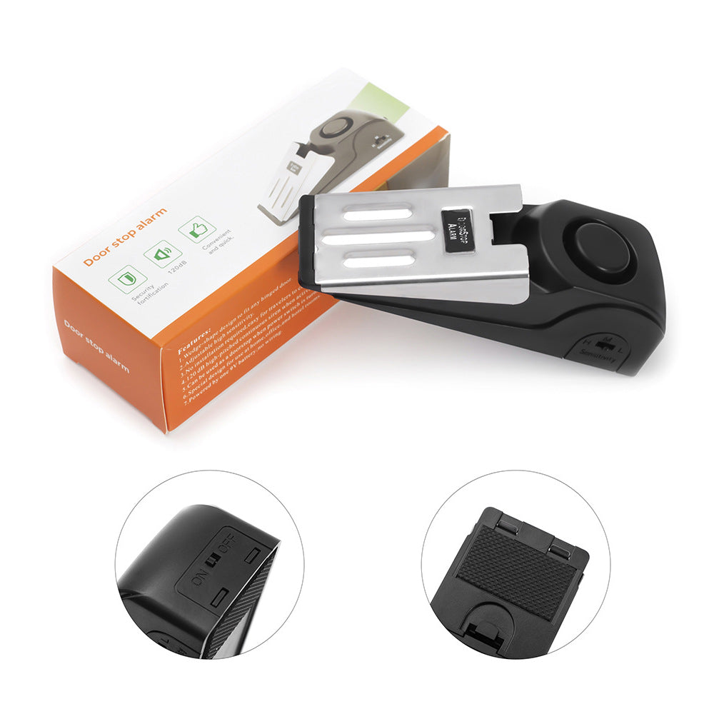 Portable Door Alarm Stopper for Travel Room Security