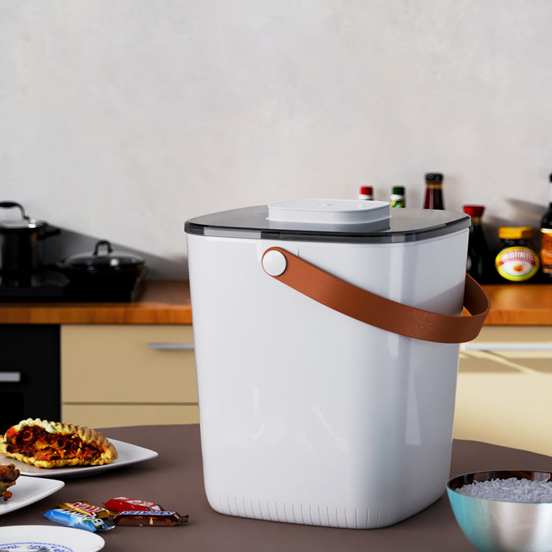Vacuum Sealed Rice Bucket 13L with Type-C Rechargeable Lid
