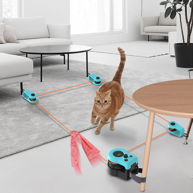 Interactive Remote-Controlled Cat Toy for Indoor Exercise