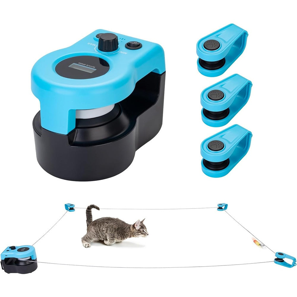 Interactive Remote-Controlled Cat Toy for Indoor Exercise