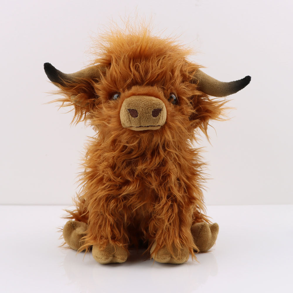 Highland Cow Plush Toy for Cozy Character and Charm