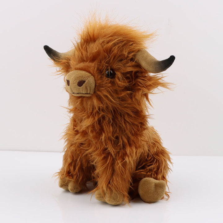 Highland Cow Plush Toy for Cozy Character and Charm