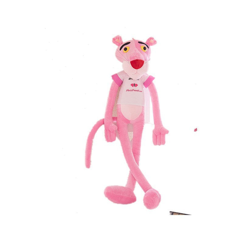 Pink Leopard Plush Toy – Oversized Long-Leg Cuddle Gift