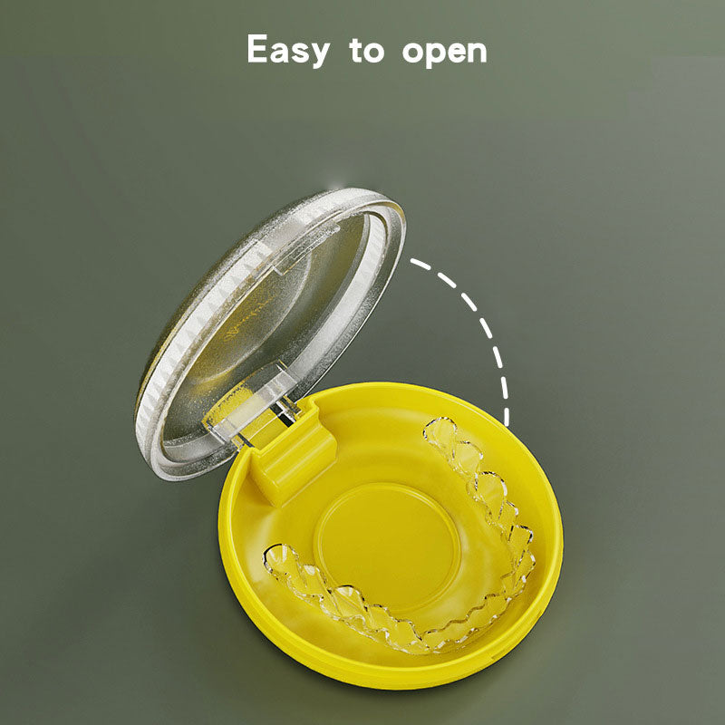Clear Aligner Case with Brush, Easy-Open Braces Box