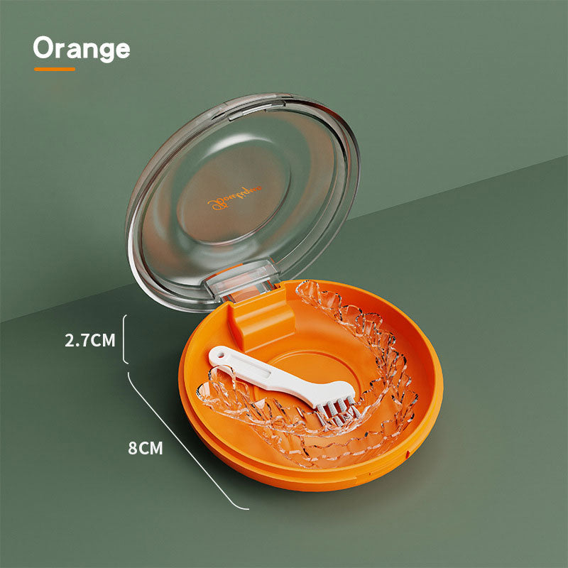 Clear Aligner Case with Brush, Easy-Open Braces Box