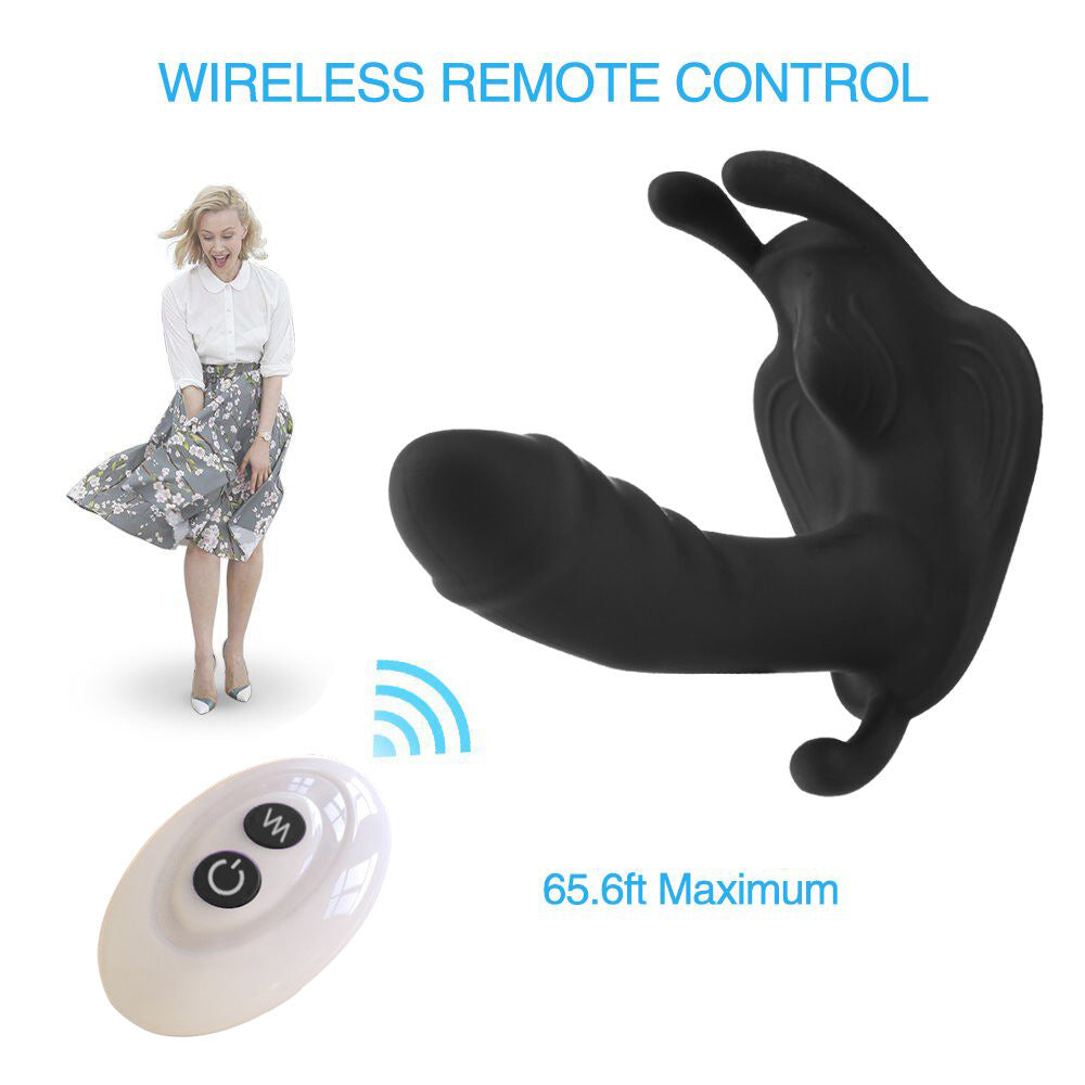 Wearable Butterfly Massager With Wireless Remote Control